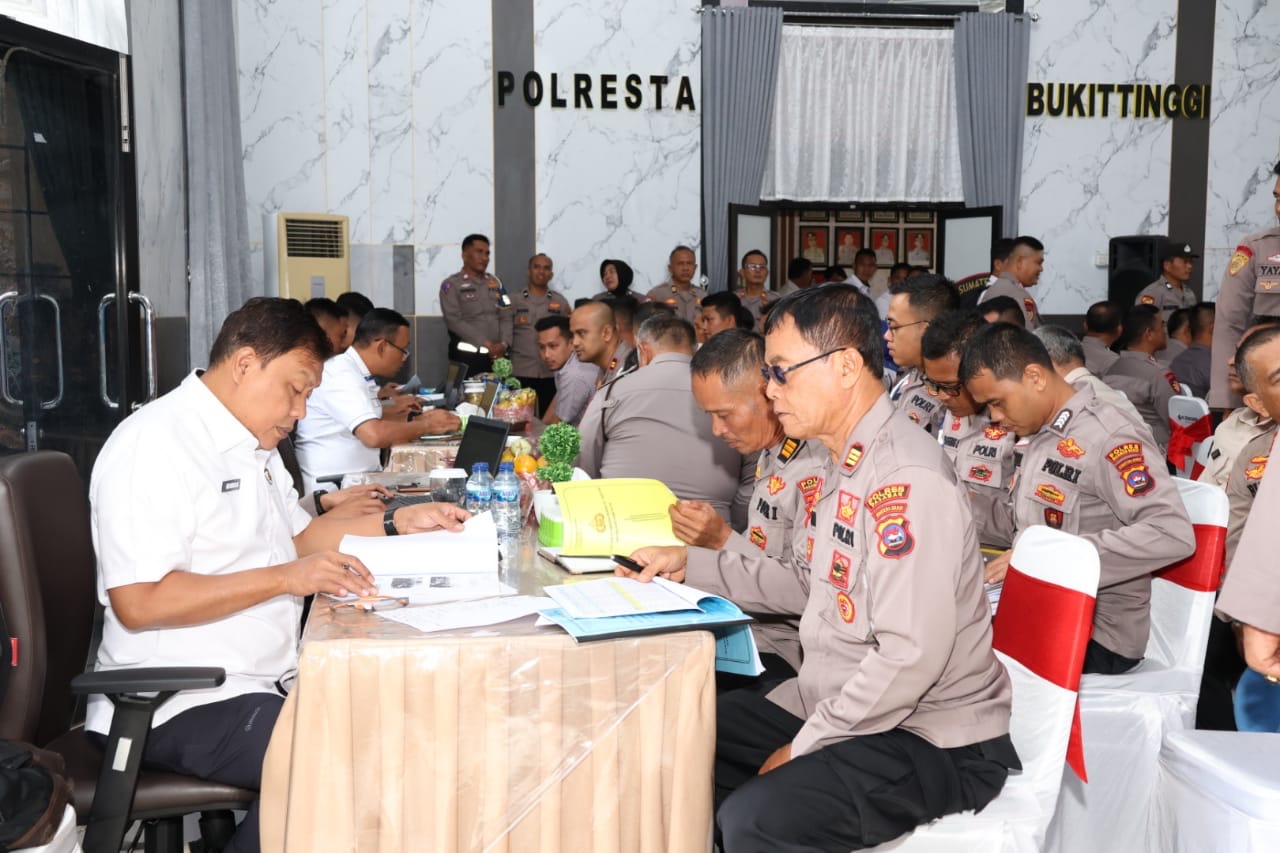 Tim Itwasum Polri Gelar Audit Kinerja Yang Dipusatkan Di Polresta Bukittinggi