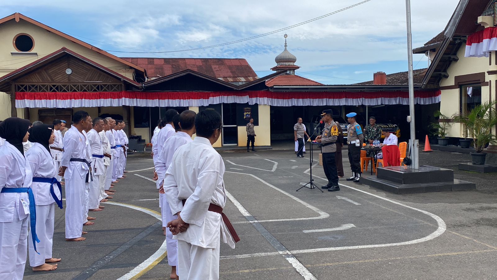 Tes Beladiri Polri Berkala Semester II Tahun 2024 di Polresta Bukittinggi
