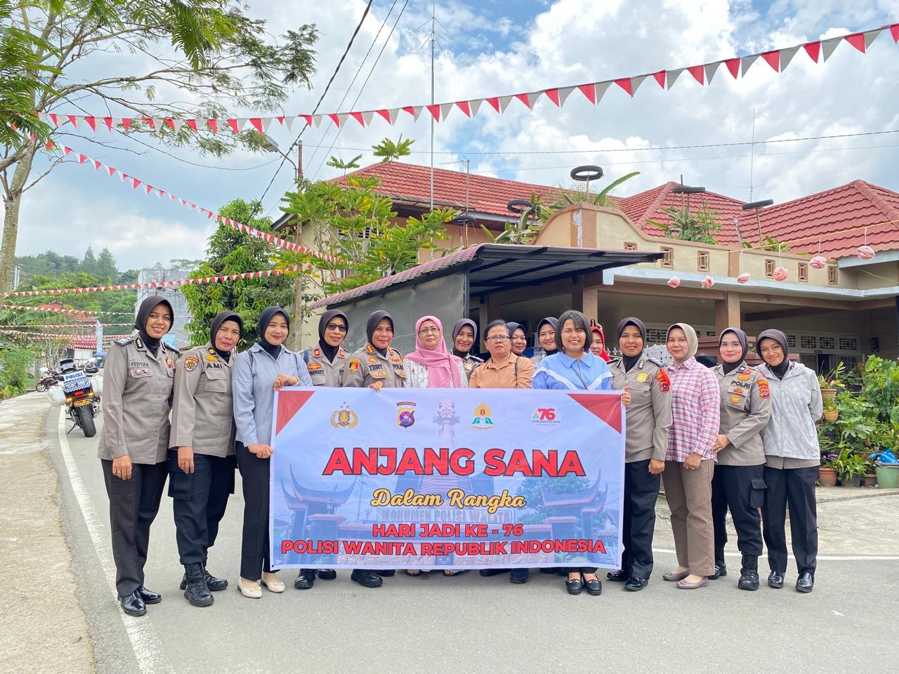 Anjang Sana Polwan Polresta Bukittinggi Dalam Rangka Hari Jadi Polwan RI ke 76