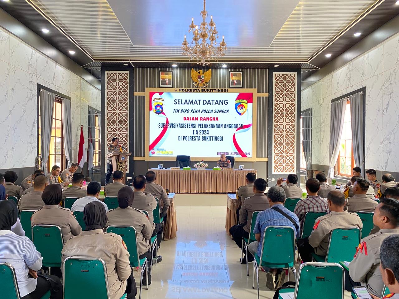 Biro Perencanaan Polda Sumbar Laksanakan Supervisi dan Asistensi Pelaksanaan Anggaran 2024 di Polresta Bukittinggi