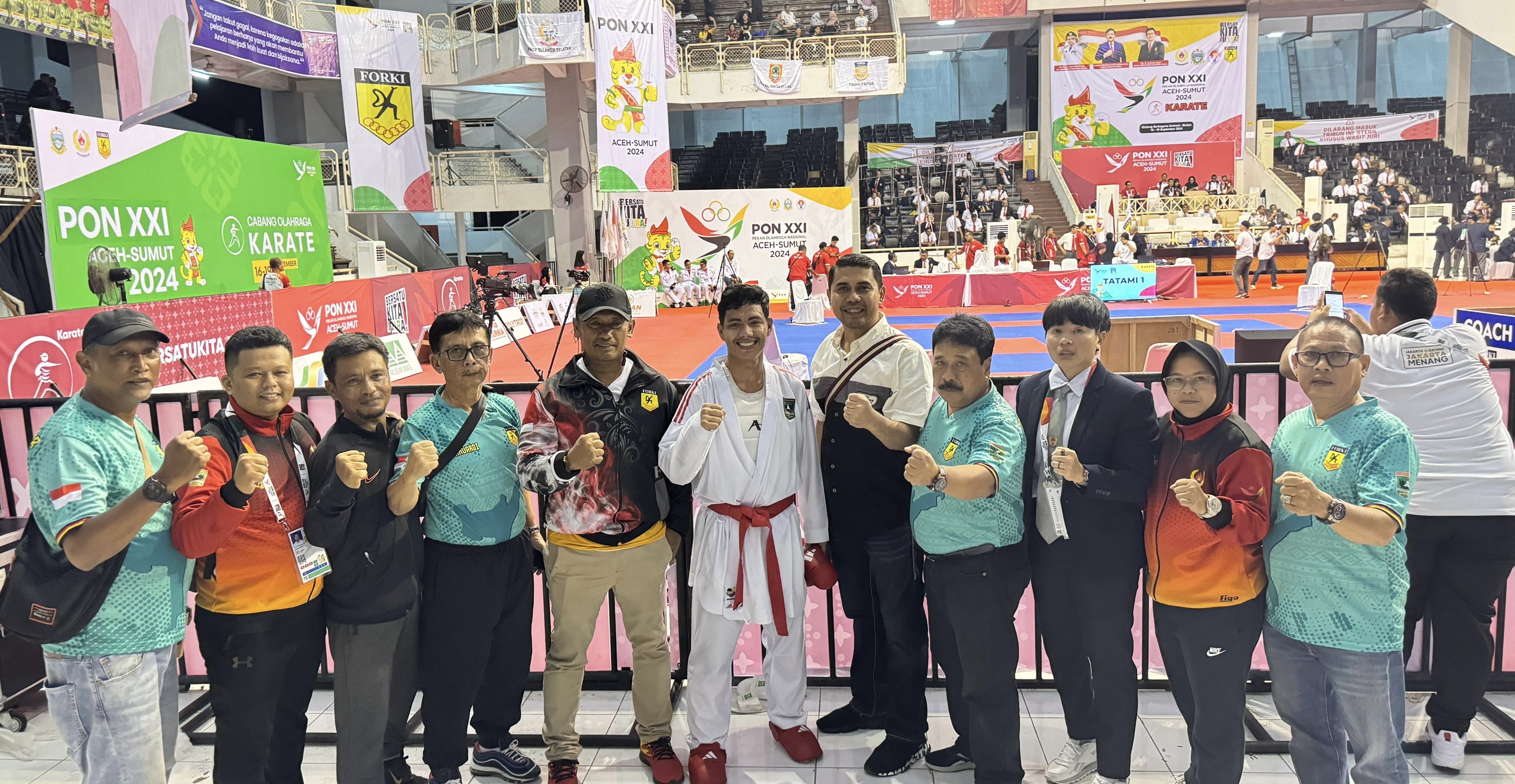 Anggota Brimob Polda Sumbar Raih Medali Perunggu dalam Karate di PON XXI Aceh-Sumut
