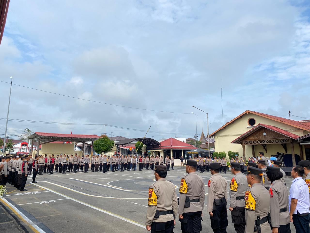 Kesiapan Polresta Bukittinggi Pengamanan Tahap Kampanye Pilkada 2024 di Bukittinggi