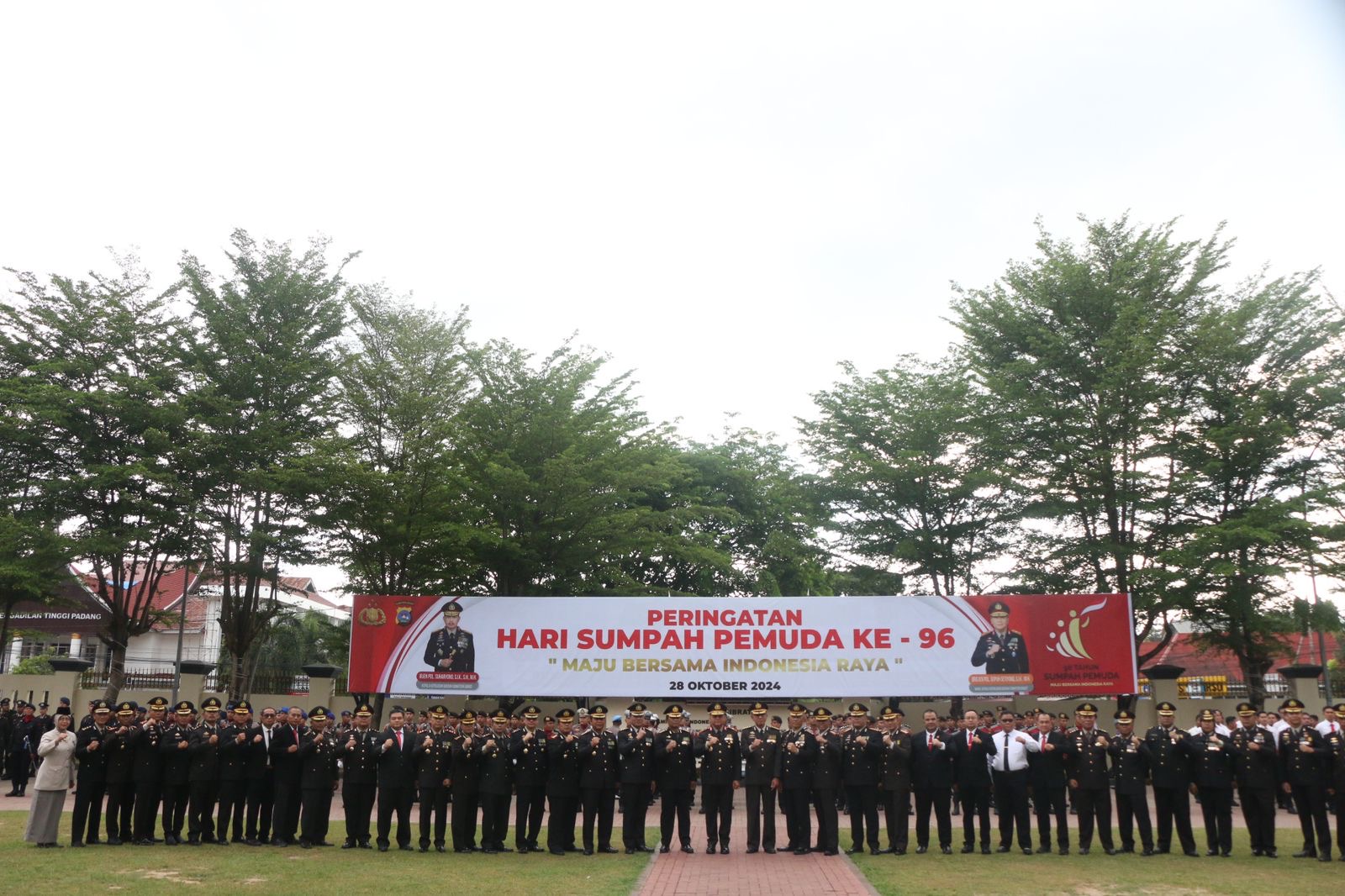 Wakapolda Sumbar pimpin Upacara Hari Sumpah Pemuda ke-96 tahun 2024 di Polda Sumbar