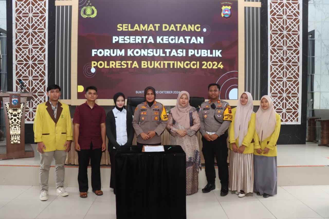 Polresta Bukittinggi Gelar Forum Konsultasi Publik untuk Tingkatkan Pelayanan Publik