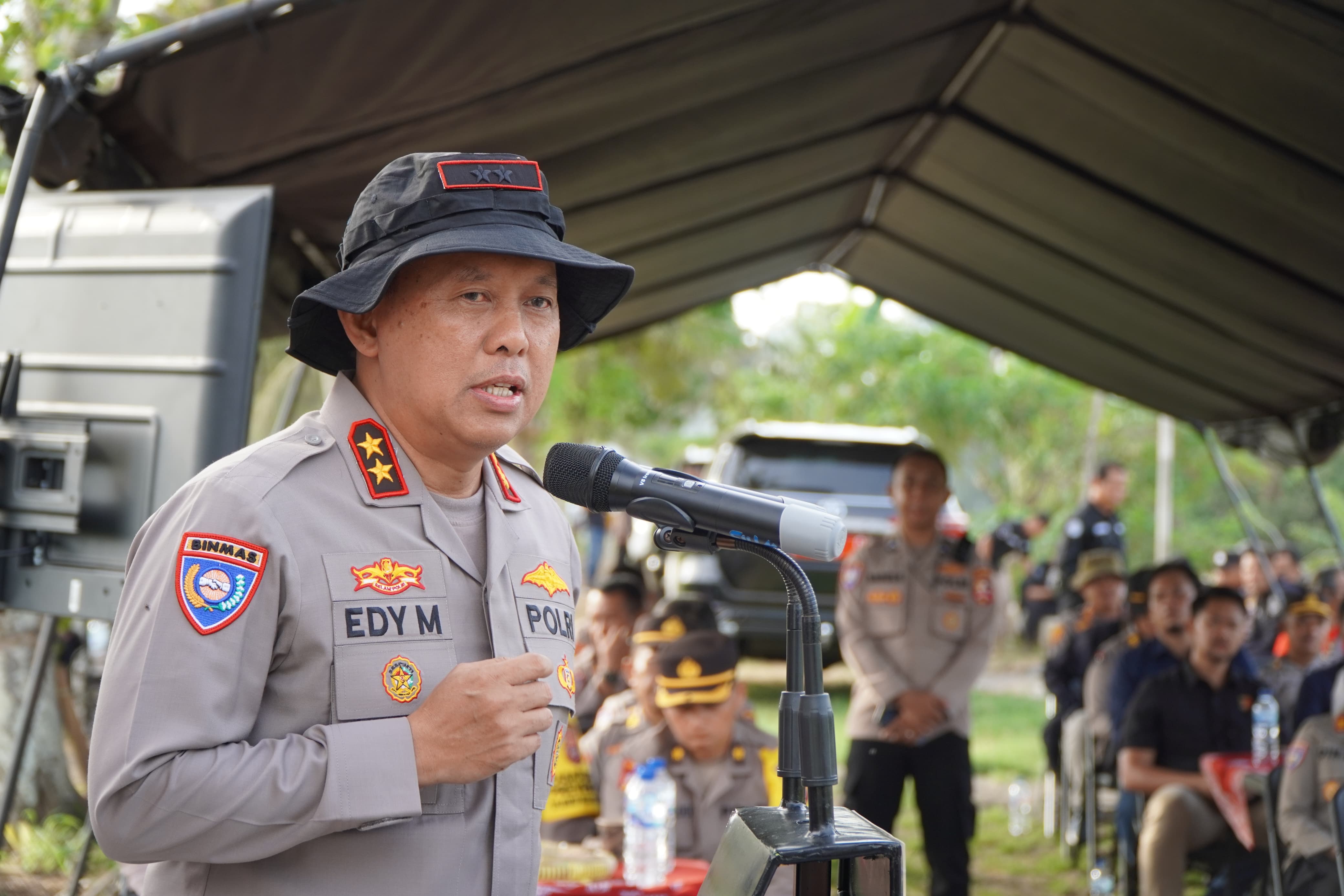 Dukung Ketahanan Pangan Nasional, Kakorbinmas Baharkam Polri Semai Padi di Kulonprogo 