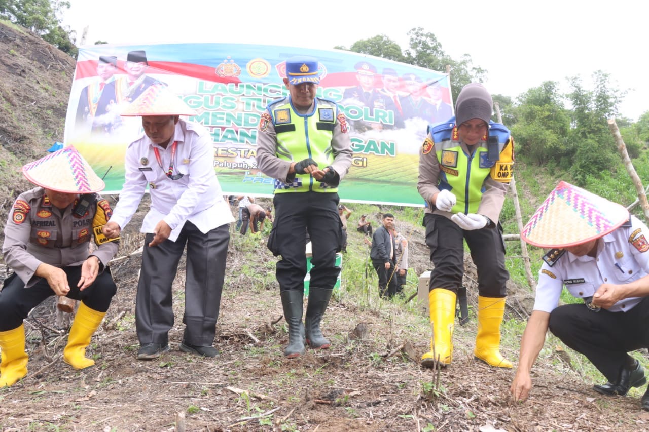Dukung Misi Asta Cita Presiden Prabowo, Polresta Bukittinggi Sediakan Lahan untuk Swasembada Pangan