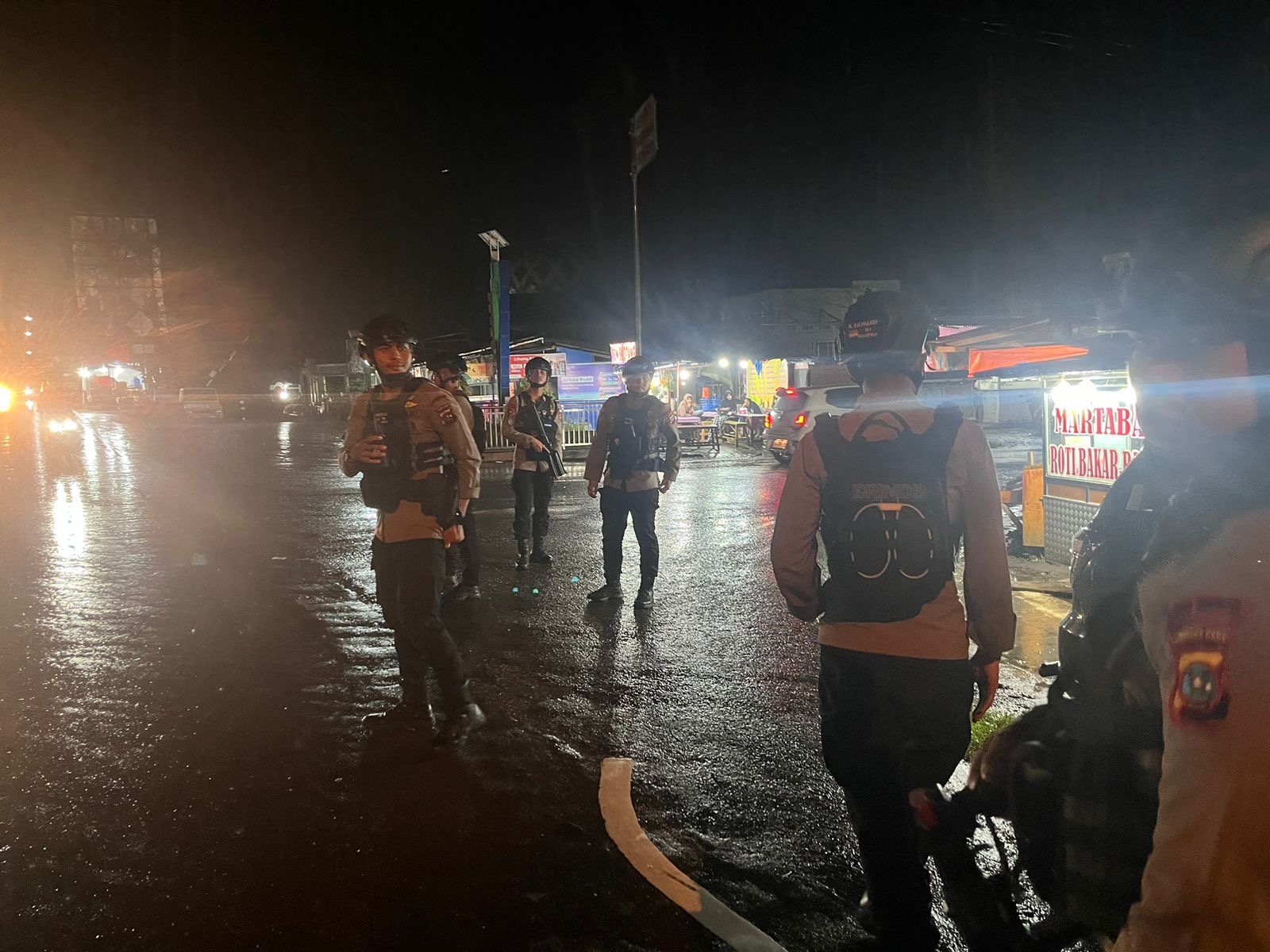 Cegah Aksi Tawuran dan Balap Liar,  Tim KRYD Satbrimob Polda Sumbar Datanggi Sejumlah Lokasi 