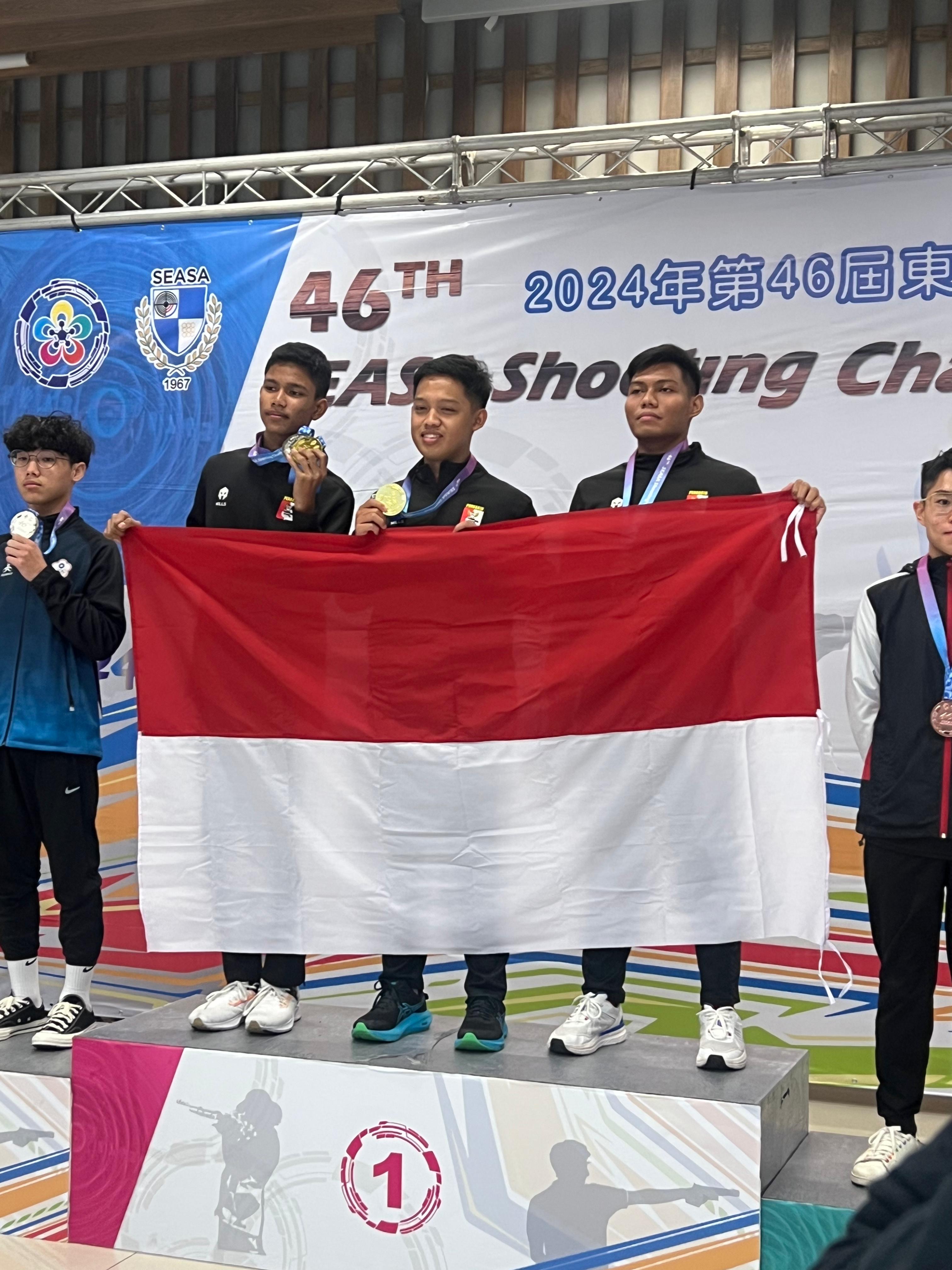 Farrell Judo Akhega, Putra Aipda Laga Raih Emas di SEASA Shooting Championship Taiwan 