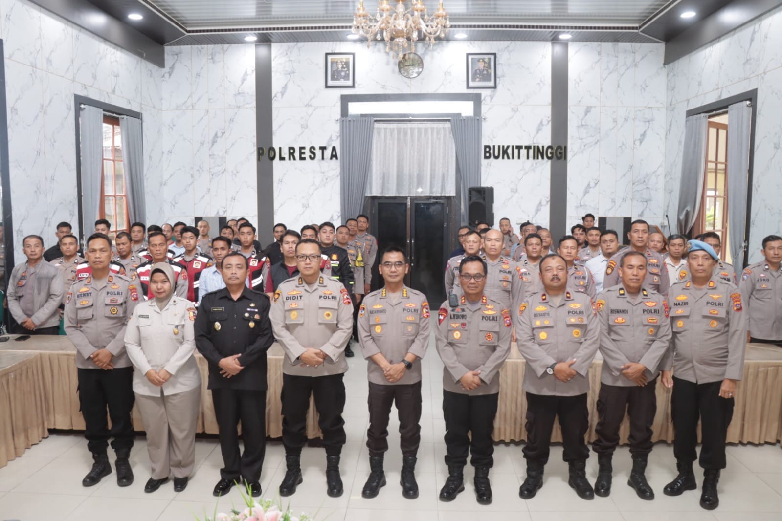 Puslitbang Polri Evaluasi Gudang Senjata Dan Amunisi Polresta Bukittinggi