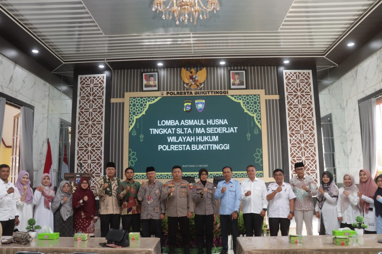 Wakapolresta Bukittinggi Buka Lomba Asmaul Husna Tingkat Pelajar SMA se-Bukittinggi-Agam 