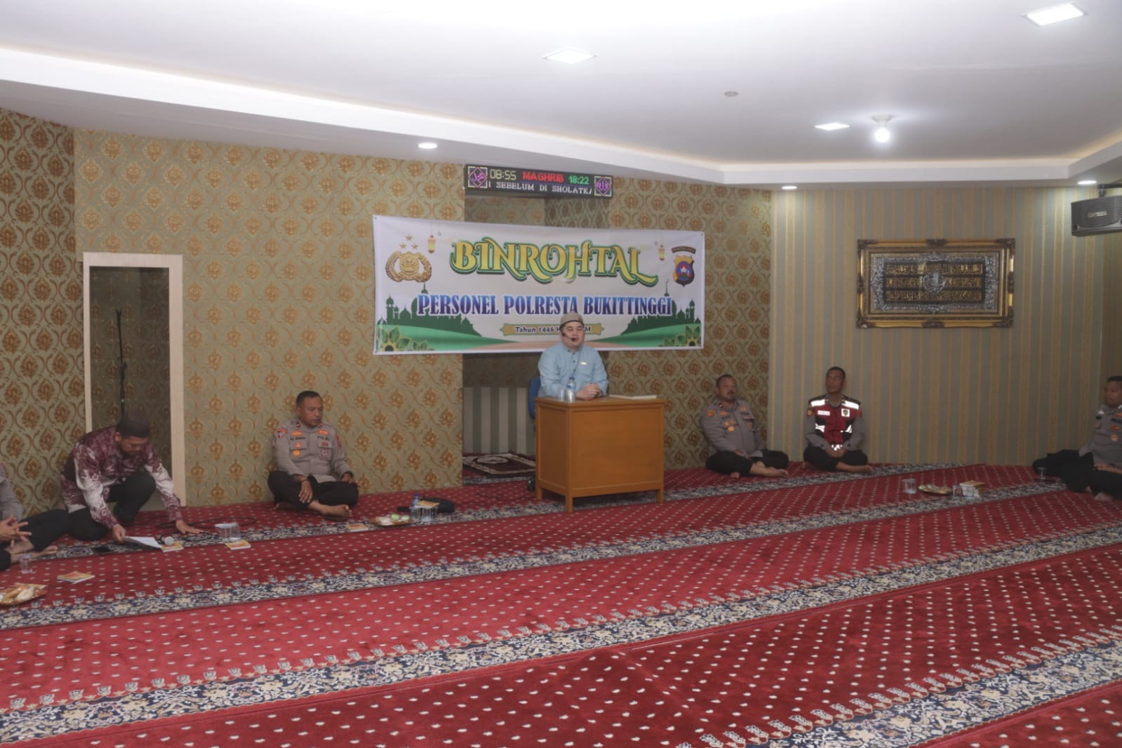 Binrohtal Jadi Sarana Personil Polresta Bukittinggi Tingkatkan Imtaq, Sebagai Insan Bhayangkara 