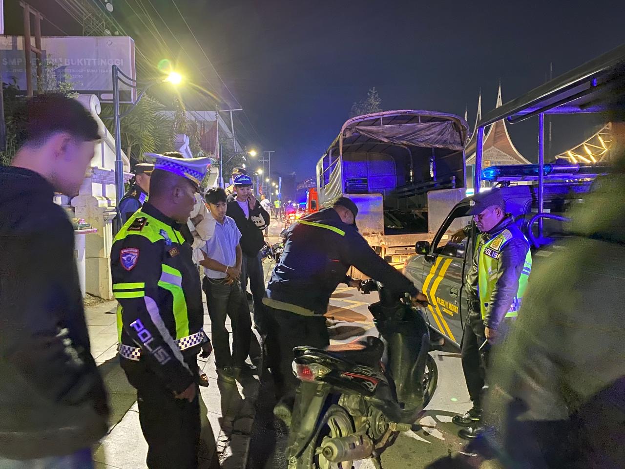 Antisipasi Balap Liar, Polresta Bukittinggi Gelar Cipkon  