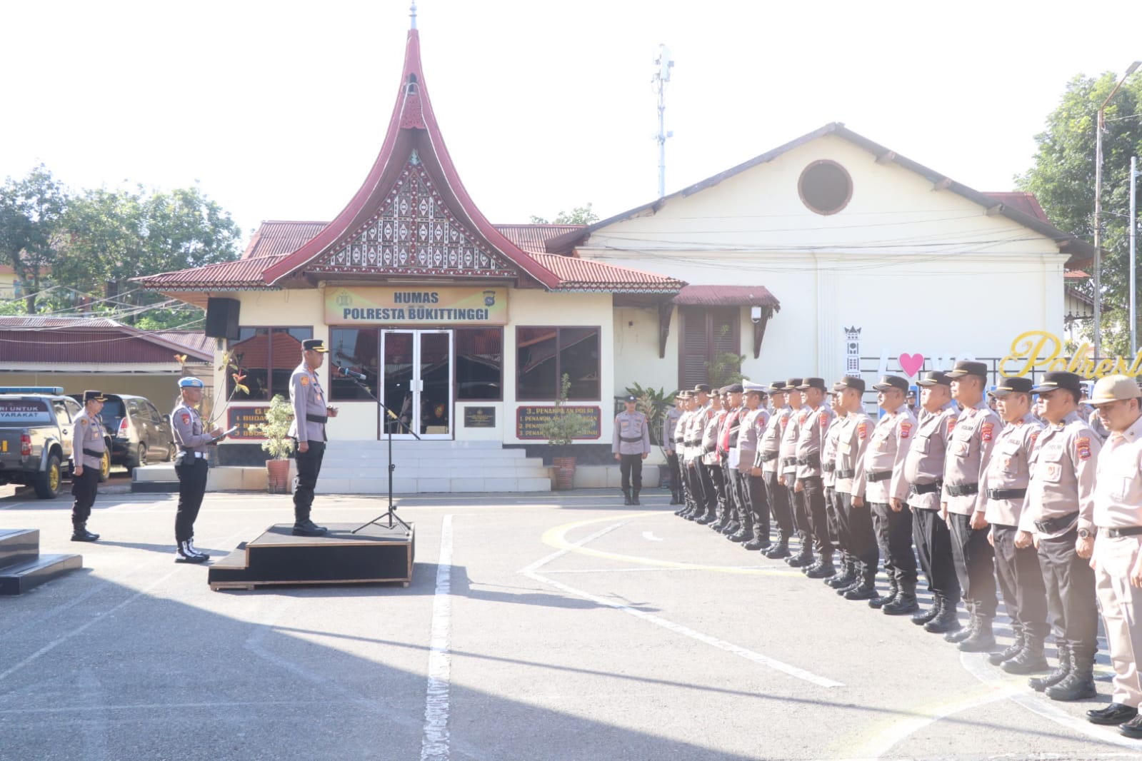 Apel Jam Pimpinan Polresta Bukittinggi